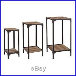 Sterling Industries 138-146/S3 Plant Stands with Bottom Shelf Set of Three