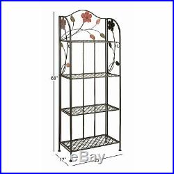 Studio 350 Metal Bakers Rack 68 inches high, 25 inches wide, 12 inches D