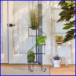 Summerfield Terrace Iron Spiral Staircase Plant Stand