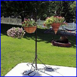Sunnydaze 4-Arm Hanging Basket Plant Stand with Adjustable Arms