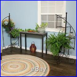 Sunnydaze 4-Tier Spiral Staircase Metal Plant Stand Set of 2