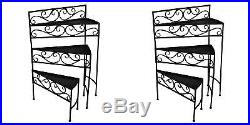 Two New Metal Spiral Staircase Display Shelf Plant Stand Home & Office