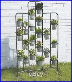 Tall Metal Plant Planter Stand 20 Tiers Display Plants Indoor or Outdoors New