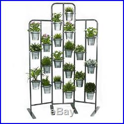Tall Metal Planter Stand 20 Tier Display Indoor Outdoor Balcony Patio Garden Add
