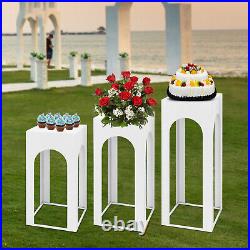 Tall Pedestal Metal Plant Stand Wedding Flower Stand Vase Column Display Rack 3