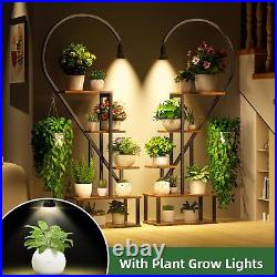 Tall Plant Stand Indoor With Grow Lights Tiered Metal Plant Stand For Indoor Pla