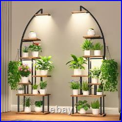 Tall Plant Stand Indoor with Grow Light, 7 Tiered Metal for Plants Multiple