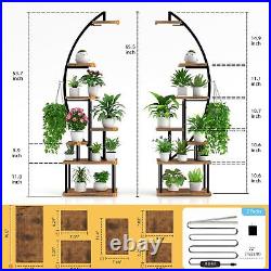Tall Plant Stand Indoor with Grow Light, 7 Tiered Metal for Plants Multiple