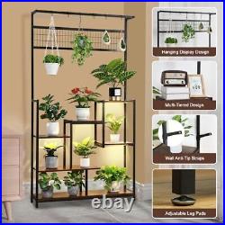 Tall Plant Stand Indoor with Grow Lights, 6 Tiered Metal 6 Tier with Grow Lights