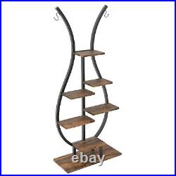 Tiered Plant Stand Modern Curved Display Shelf Bonsai Flower Rack for Garden Pat