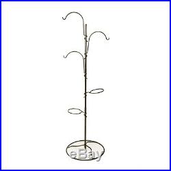 Tree Hanging Garden Flower Pot plant Holder Stand Metal Basket Planter Hooks