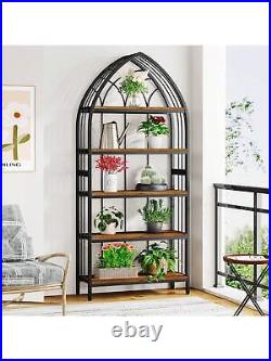 Tribesigns 5-Tier Indoor Plant Stand, Industrial Flower Potted Plant Stand Rack