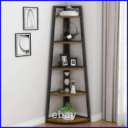 Tribesigns 70 inch Tall Corner Shelf, 5 Tier Ladder Shelf Plant Stand Bookshelf