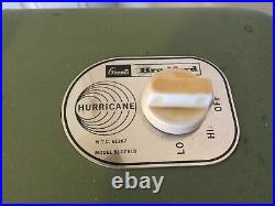 VINTAGE GRANTS BRADFORD Hurricane 24 ELECTRIC BOX FAN 2 SPEED On Stand WORKS