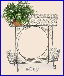 Victorian Style Wire Plant Stand Country/Primitive Farmhouse/Cottage Decor