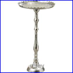 Vienna Plant Stand New Home Decoration Metal Round Flower Stand Table Silver