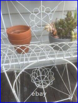 Vintage 3 Tier Wire Plant Stand