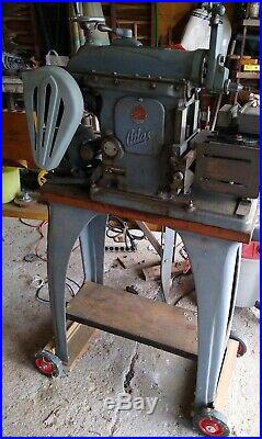 Vintage Atlas Metal Shaper Model 7B With Stand. Works Perfect U. S. A INDUSTRIAL