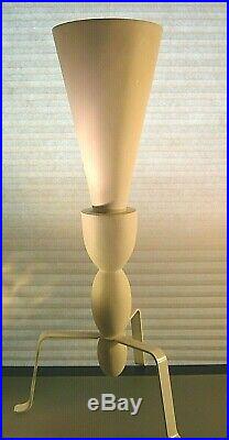 Vintage Bullet Plant Stand Architectural Geometric Tripod White 30