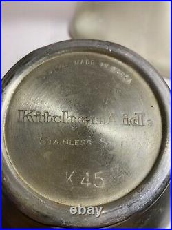 Vintage KitchenAid Hobart 4.5 Quart Classic Stand Mixer K45SS Attachments Works
