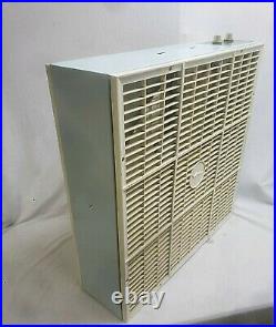 Vintage Vernco 3 Speed & Climate Control Metal Box Fan Works Great