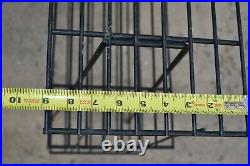 Vtg MCM Metal Wire Record Player Stand Holder Rack Cart Stand Plant Table