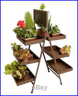 WaldImports Six Shelf Multi-Tiered Plant Stand