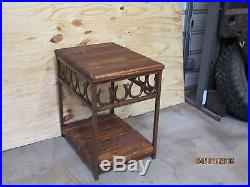 Western Rustic Horseshoe Night Stand End Table Handmade To Order
