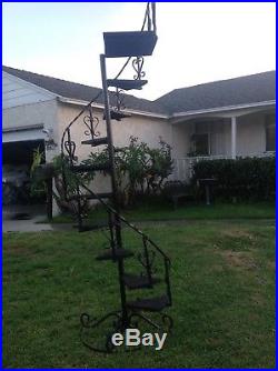 Wrought Spiral Staircase Planters 10 Steps 82 Tall
